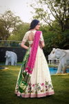 Gatha By Lnb Khadi Cotton With Sequins And Thread Embroidery Work Lahenga Choli With Dupatta Wholesale Market Surat
